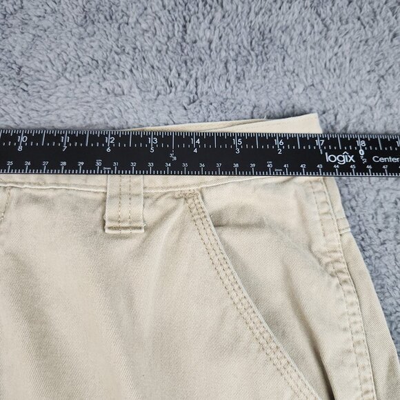 Wrangler Khaki Cargo Pants Men's 34x31 Relaxed Fit Y2K Combat Skate Workwear - Picture 3 of 8